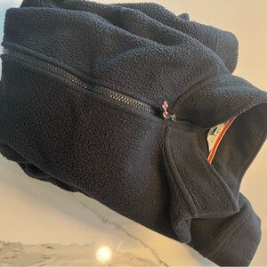 Black Fleece Zip-Up Jacket